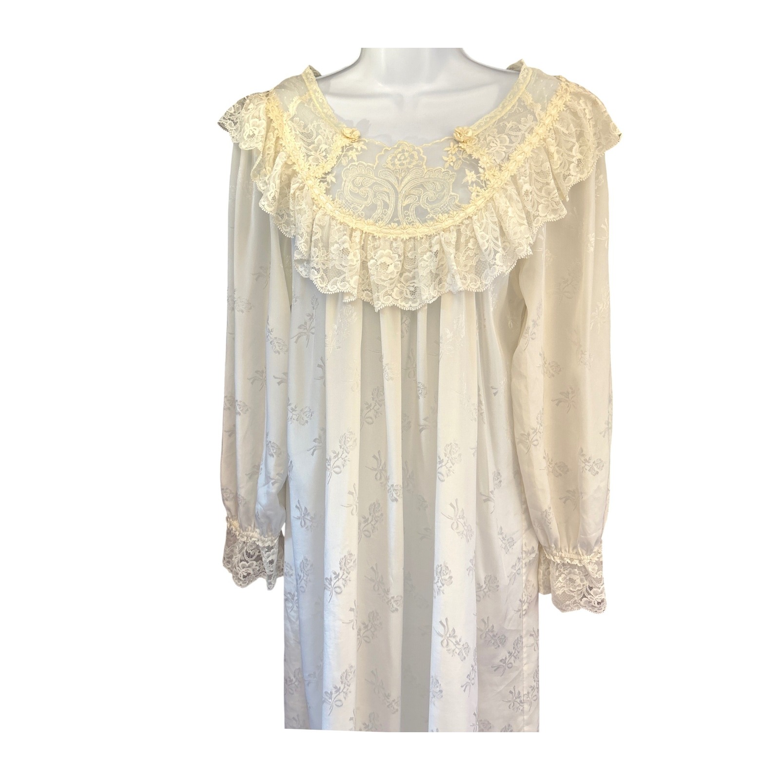 Vintage Laura Adams Nightgown Coquette Victorian Romantic